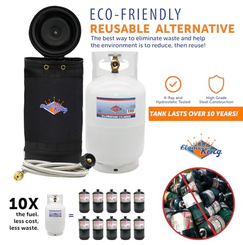 image for Flame King Gas Hauler Pro Kit - Insulated Protective Carry Case, 10LB 