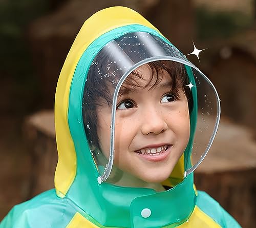 Boys Girls Hooded Rain Poncho Outdoors Kids Transparent Raincoat Student Rain Suit Waterproof Durable Windbreaker2