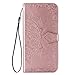 Produktbild Lederhülle für OnePlus Nord N100 Flip Hülle Wallet Case Handyhülle Mandala PU Leder Tasche Case Kartensteckplätzen Ständer Magnet Schutzhülle Handytasche für OnePlus Nord N100 Handy Hüllen Roségold