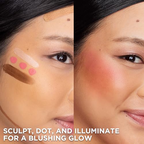 L'Oreal Paris True Match Lumi Le Liquid Blush, Intense Lightweight Blush Formula With Liquid Pigments, Glowy Gold Pink, 0.33 Fl Oz - image 7