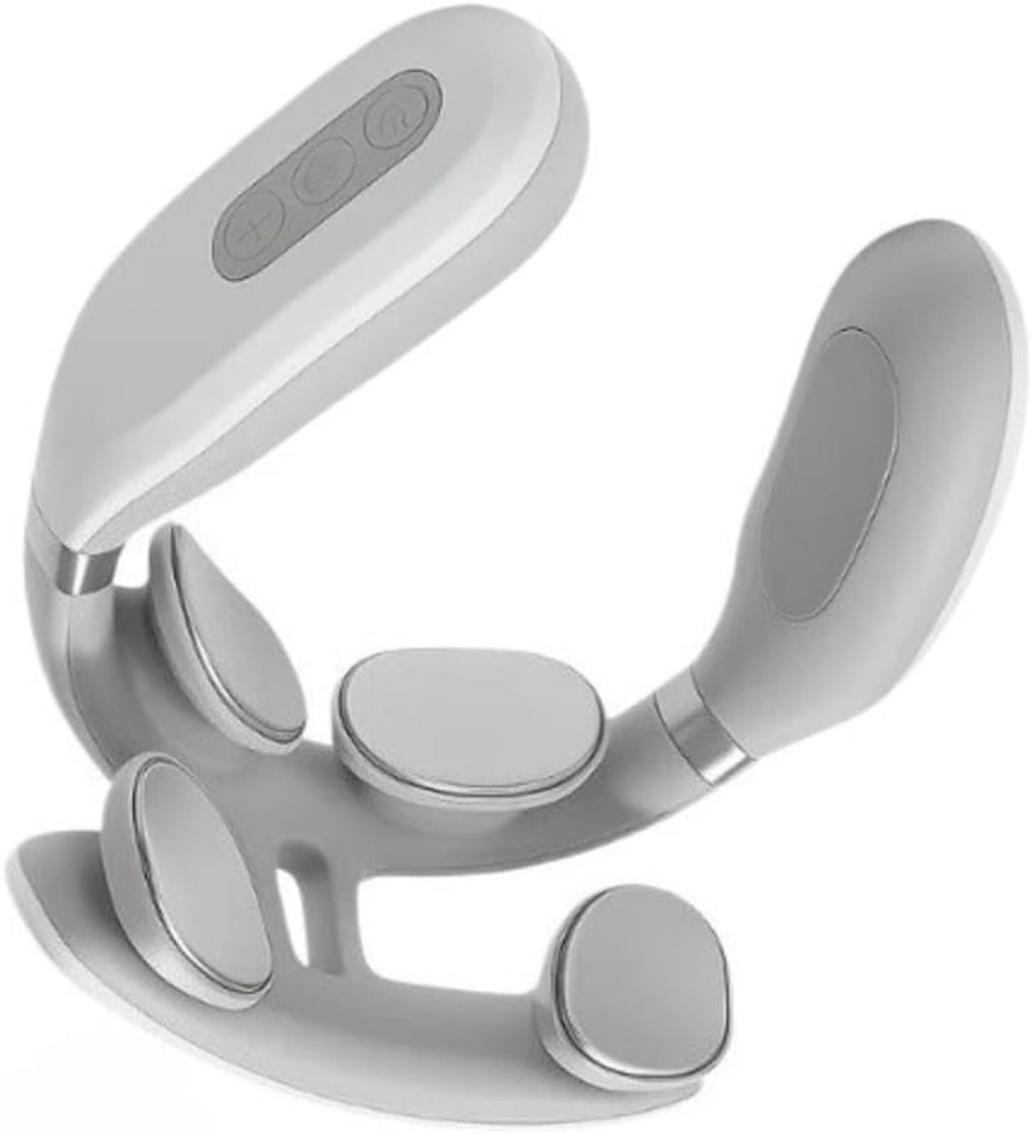 Masseur de cou et d'épaules, acupression à quatre têtes avec chauffage, 14 niveaux de massage, rechargeable pour une utilisation à tout moment