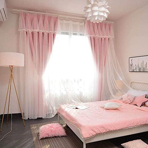 CL-4日本にないユニーク ゴージャス カーテン (ピンク, 100cm*200cm)