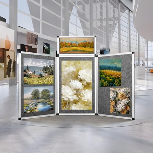 image for Nisorpa Trade Show Presentation Board 3+1 Panel Tri Fold Display Board