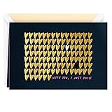 Hallmark Signature Valentine's Day Greeting Card for Romantic Partner (Gold Foil Hearts)