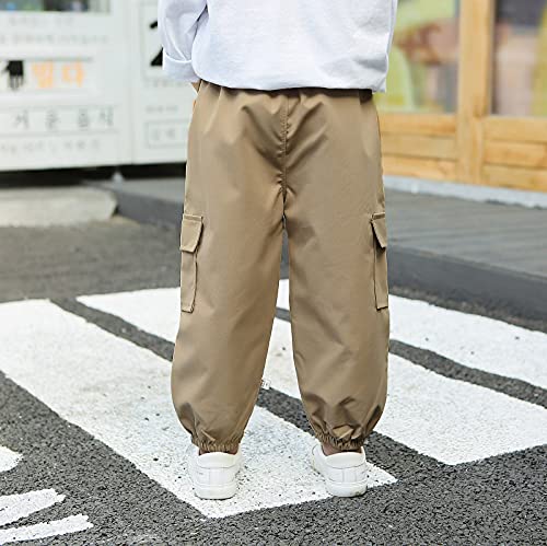 Boys Pants Casual Cargo Trousers Elastic Cuffs Comfortable Stylish Spring Summer Wear for Kids4