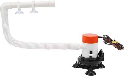 Miniatura 1 de DAUERHAFT Bomba de ahorro de pescado, aireador de cebo de flujo máximo de 350 GPH de alta eficiencia para cualquier contenedor