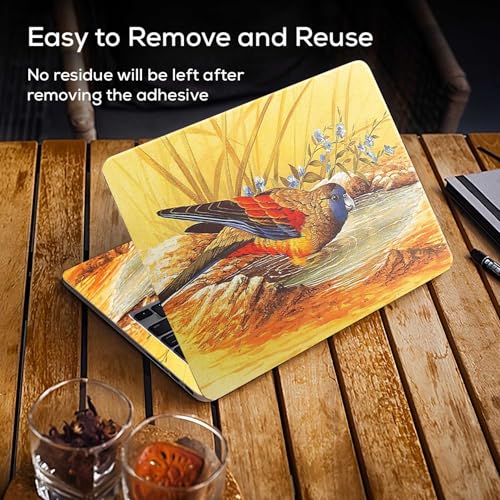 Image of Galaxsia Bird Full Body Vinyl Laptop Skin /Sticker /Cover Upto 15.6 Inches Laptops Laminated-Removable-HD Quality Compatible for Hp-Dell-Sony-Lenovo-Asus etc.(15x10 Inches)
