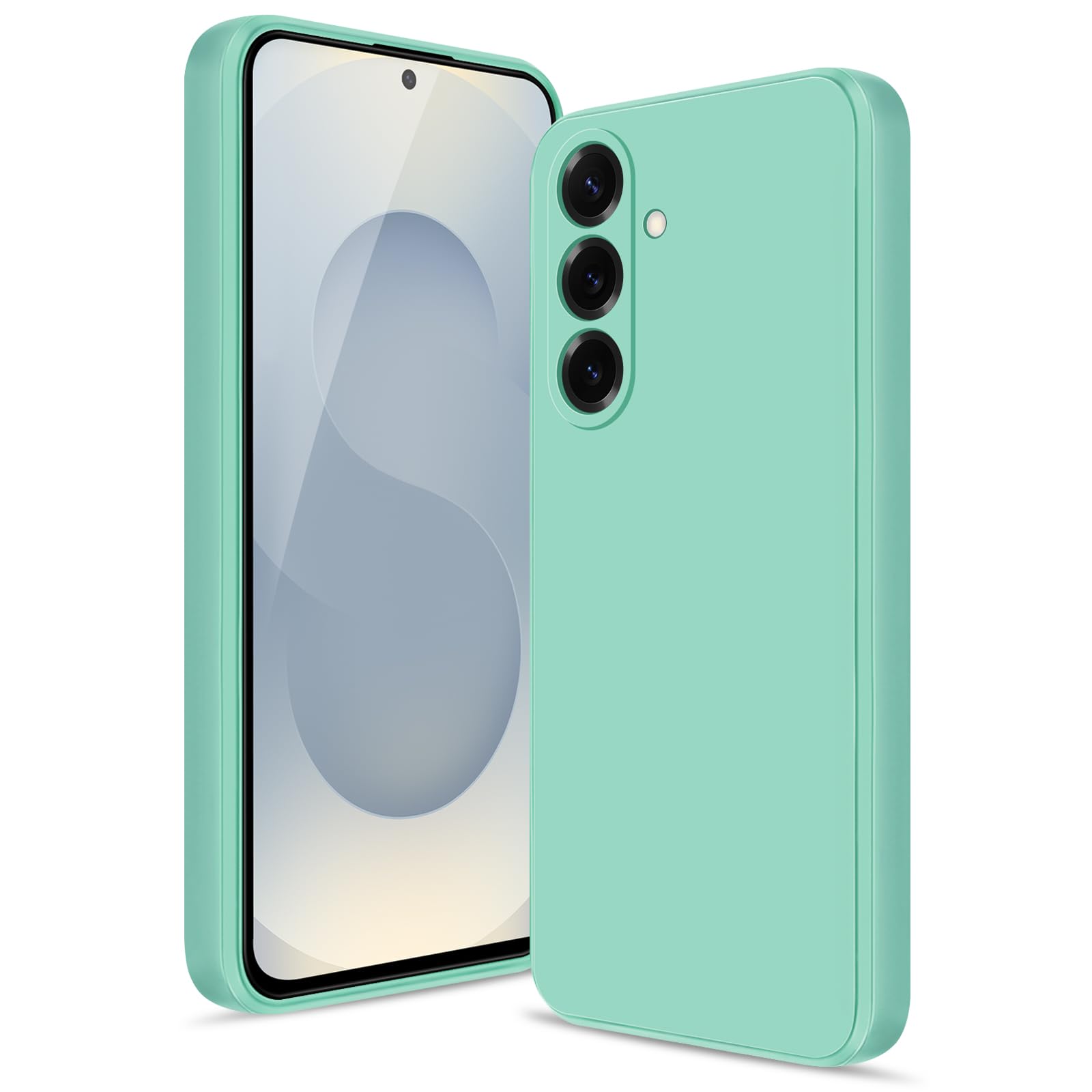 Btstring Case for Samsung Galaxy S25 Plus, Soft Silicone Case with Upgraded Camera Protection, Shockproof Slim Case Cover with Anti-Scratch Microfiber