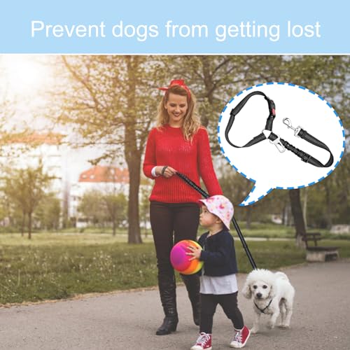 Diompirux 2er-Pack Premium Hunde Anschnallgurt, Sicherheitsgeschirr Hund mit Universelle Schnalle, verstellbares Hundesicherheitsgeschirr, für alle Kleine, Mittlere Hunde, Katzen und Alle Autotypen