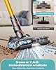 Aspirateur Balai sans Fil 550W/48kPa/70Min, 2.0L Aspirateur sans Fil Puissant avec Brosse Anti-Enmêlement Améliorée, Recharge Murale, Écran Tactile pour Poils d’Animaux Tapis Sols Durs et Voiture