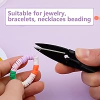 Vista 6 de Hilo elástico redondo de 0.016 in, cuerda elástica para pulsera de 295 pies, cuerda elástica transparente para hacer pulsera, reloj, llavero