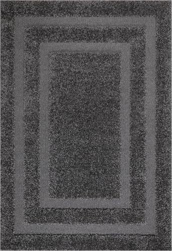 Image of Ultra-Soft Shaggy Carpet (4 X 6 FEET, Dark Grey) Fluffy, Cozy & Durable Area Rug for Living Room, Bedroom & More ? Premium Modern Design