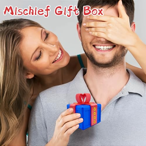 Set van 2 geschenkdozen, middelvinger, noying geschenkdoos, kastschroef-geschenkdoos, echt saaie geschenkdoos, cadeaupapier, farce box, kantoor en - Afbeelding 6