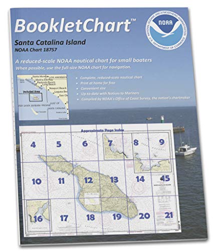 Paradise Cay Publications NOAA BookletChart 18757: Santa Catalina Island;Avalon Bay;Catalina Harbor;Isthmus Cove