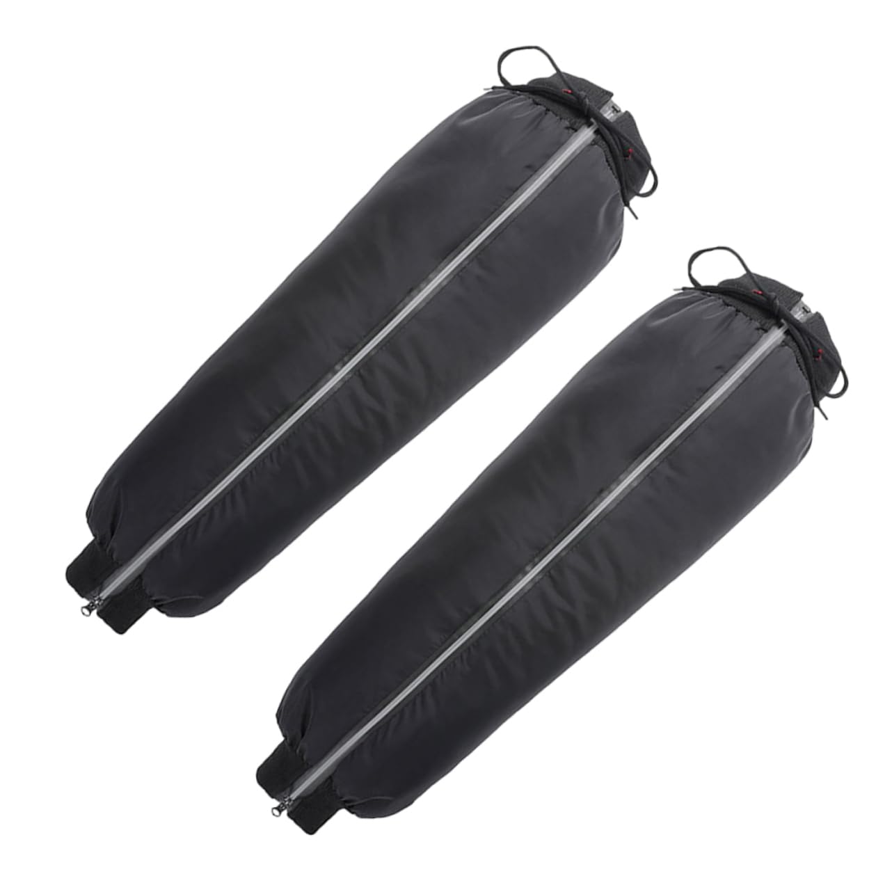 Gatuida Warm Hiking Leg Gaiters Zipper Windproof Calf Covers Insulated for Cold Weather Reflective for Night Riding