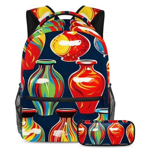 Sac à dos 2 pièces Art Strikes Bowling 11 grand format pour les fournitures scolaires
