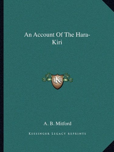 An Account Of The Hara-Kiri