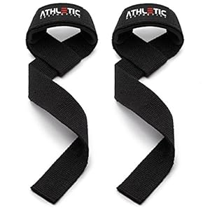 ATHLETIC AESTHETICS Zughilfen für Krafttraining und Bodybuilding (gepolstert) – Profi Lifting Straps 60 cm Länge für Fitness, Weightlifting, Kreuzheben – Zughilfe im Paar für Frauen und Männer