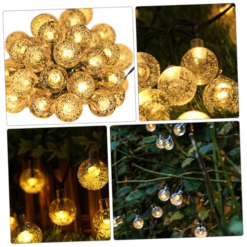 Luces de cadena solar LED burbuja para exterior 5m