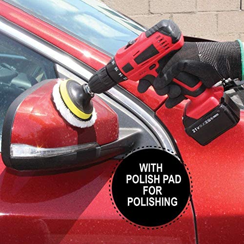 Spacmirrors 1.600 U/min 21 V Lithium-Ionen-Akku-Kompakt-Schlagbohrschrauber, 35 N hohes Drehmoment, mit Akku und 1… – Bild 4