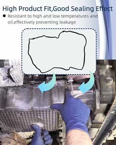 Image of OS30729R Engine Oil Pan Gasket Fit for Ford Escape 3.0 2003-2012 6 Cyl Escape /Fusion /Taurus /Mazda 6 /Mercury Mariner /Lincoln Zephyr Replace OS 30729 R