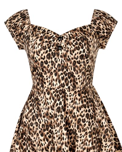 Image of YARN & INK Retro Swing Dresses for Women 1950s Vintage Rockabilly Clothes Pinup Clothing Cocktail Party Dress