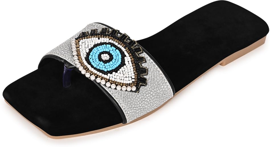 Shoestail Ethnic Flats Sandals comfotable & stylish Sandals Casual Summer Flats Sandal For Women & girls