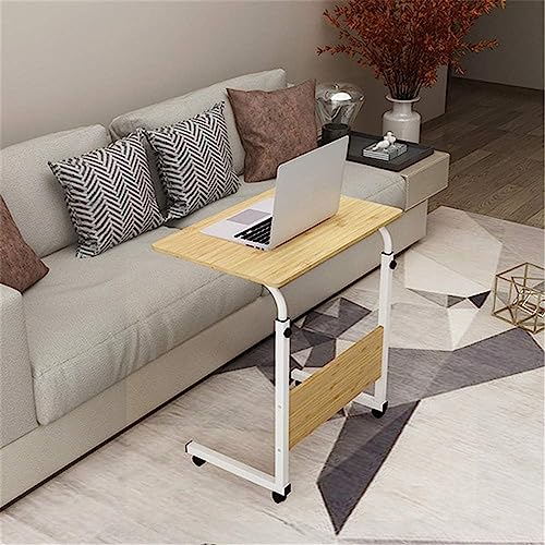 Table de lit réglable et portable avec roulettes pour ordinateur et tablette