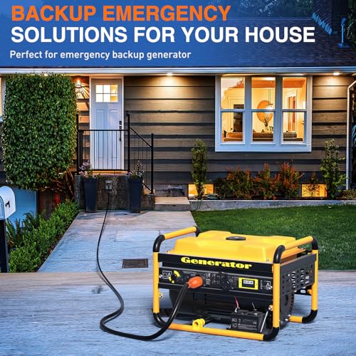 Image of Nilight 30 Amp 25FT Generator Extension Cord 3 Prong RV Power Cords with Twist Lock Waterproof NEMA L5-30P L5-30R Cable Heavy Duty 10AWG ETL Listed for RV Marine Boat Generators Outdoor Use
