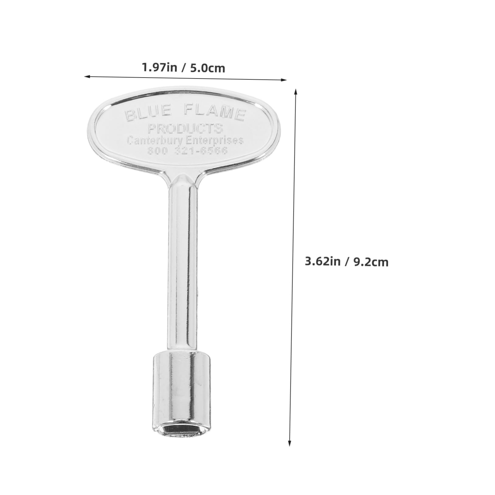 Abaodam Metal Gas Fire Pit Key 2pcs Replacement Keys for 1/4 5/16 Sizes No Tools Needed