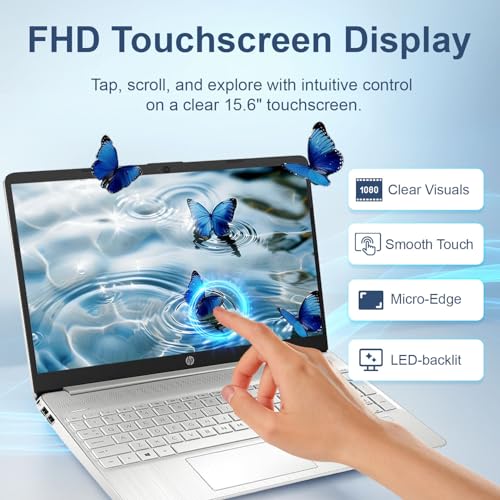 Image of HP 15.6 inch FHD Touchscreen Laptop | Intel Core i7 Processor | 32GB DDR4 RAM | 1TB Storage (512GB PCIe + 500GB External) | Win 11 | Full-Size Backlit Keyboard | SD Card Reader & HDMI