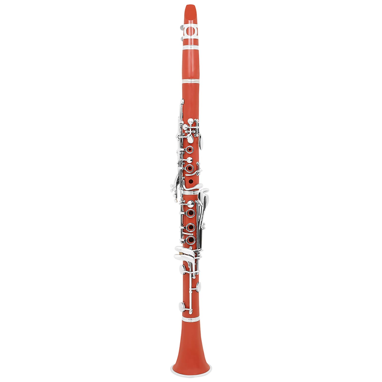 Clarinetto piatto in ABS B con cuscinetti italiani e tasti di precisione, perfetto per esercitazioni in aula di musica e clarinetto per studenti di palcoscenico, con doppia regolazione