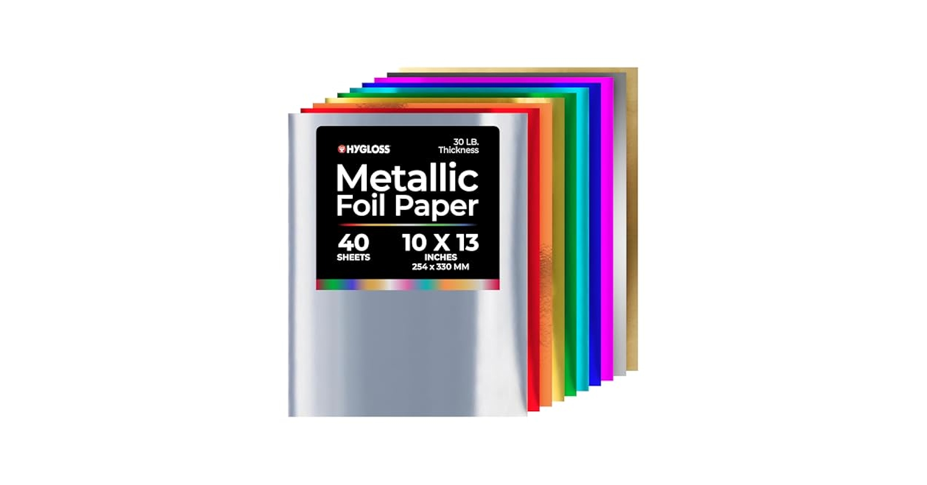 Amazon.com: Hygloss Metallic Foil Paper - 40 Sheets 10
