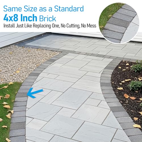 Image of LEONLITE 4-Pack Paver Light 4x8 Inch 5CCT Brick Lighting for Pavers