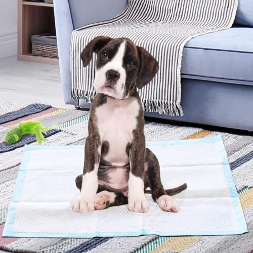 FANTASK Welpenunterlagen Puppy-Pads, 100 Stück, Trainingsunterlagen Hunde, Trainingspads Welpen, Auslaufsicheres 5-lagiges Design, Hygieneunterlagen Einwegpads PIPI-Pads, 60 x 90cm