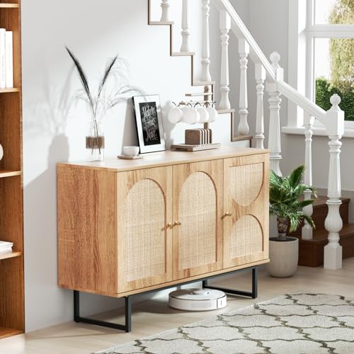 Fivewillowise Rattan Sideboard Buffet Cabinet With Storage thumb #3