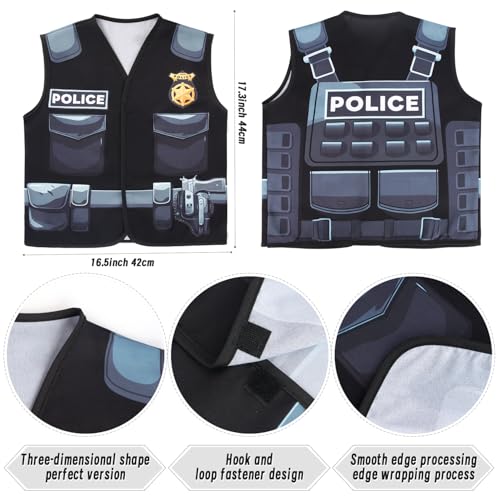 Kit de Disfraz de Policía 8 Piezas para Niños miniatura 3
