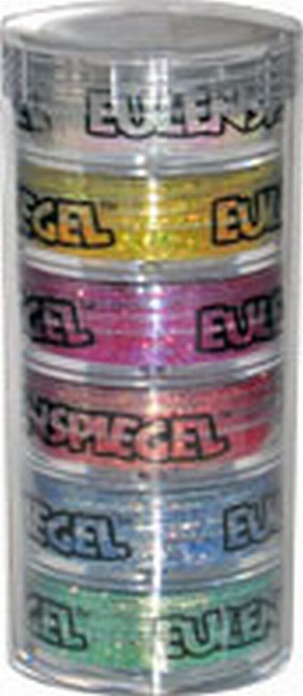 Eulenspiegel 999158 - Paillettes polyester édition glamour, 6 x 6 g, paillettes à disperser, Carnaval, Halloween, Fête à thème, Rose