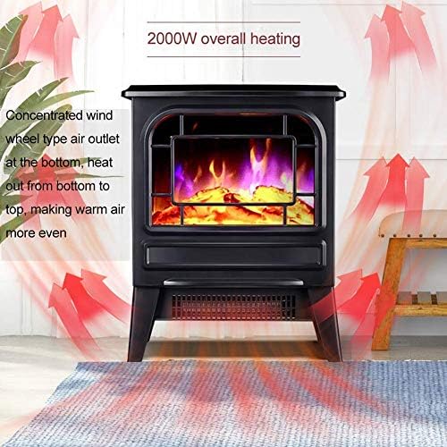 Electric Fireplace Electric Heating Led Burning Flame Effect 2000W 1000W Space Heating Wood StoveElectric Stove White Vision