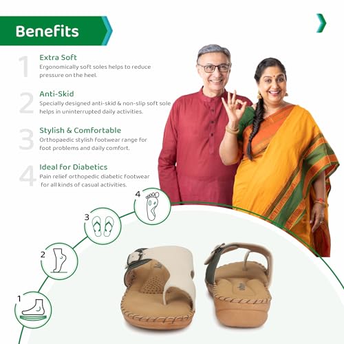 Image of ORTHO JOY Extra-Soft Women's Doctor Ortho Slippers /Flip-Flops For Women