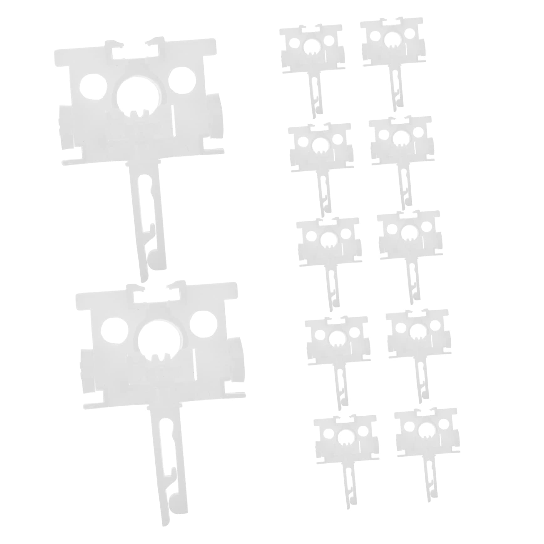 HOOTNEE 12pcs Vertical Blind Carrier Replacement with Stems Repair Accessories for Window Blinds Lightweight Design for Easy Installation and Compatibility