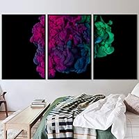 3 Piece Framed Canvas Wall Art 3D Abstract Canvas Prints Home Artwork Decoration for Living Room,Bedroom - 16
