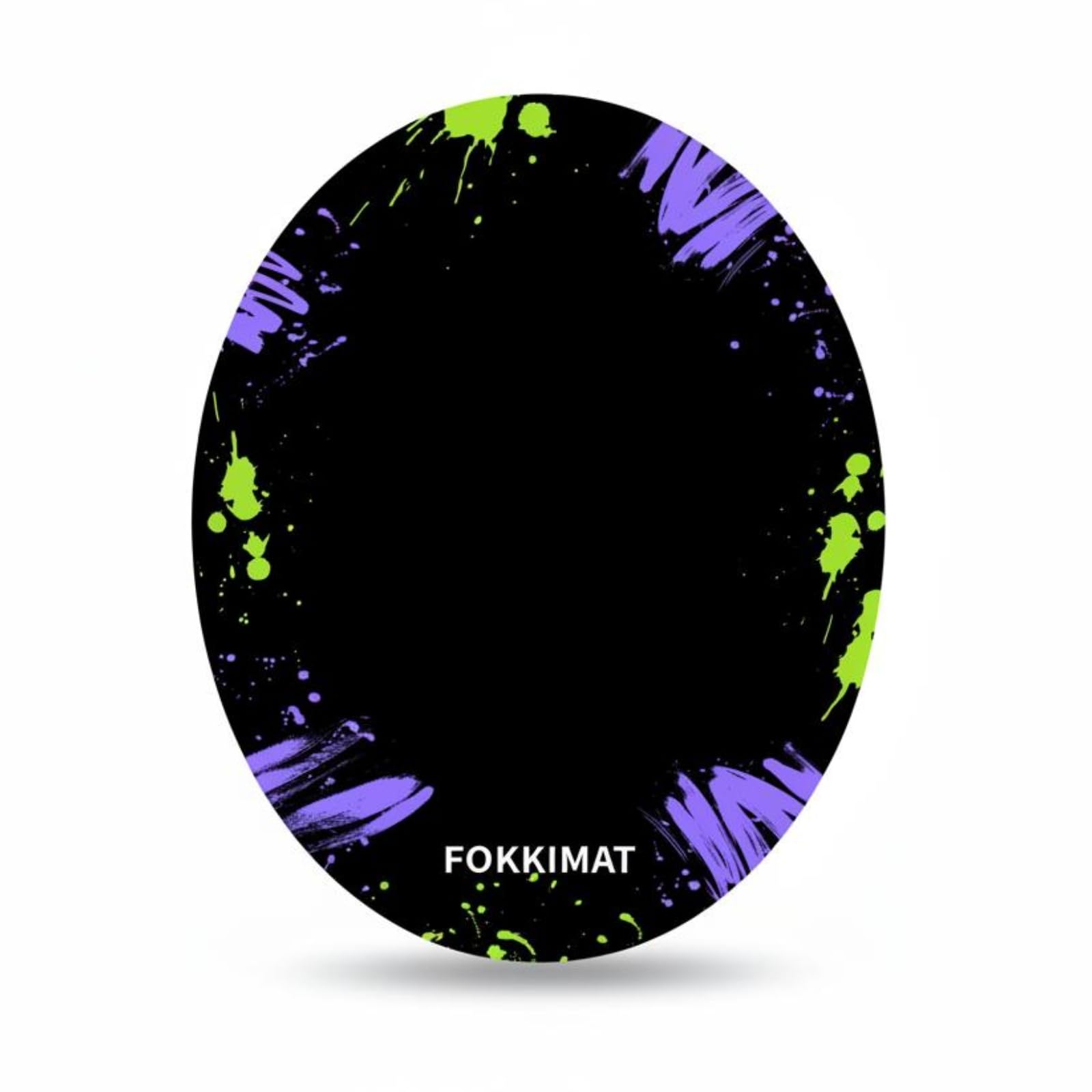 harayaa Trainingsmatte Rutschfest Fitnessmatte Springseilmatte Sprungmatte Gedämpft Stabil Robuste Oberfläche Oval für Jump-übungen Heimfitness Trittschutz