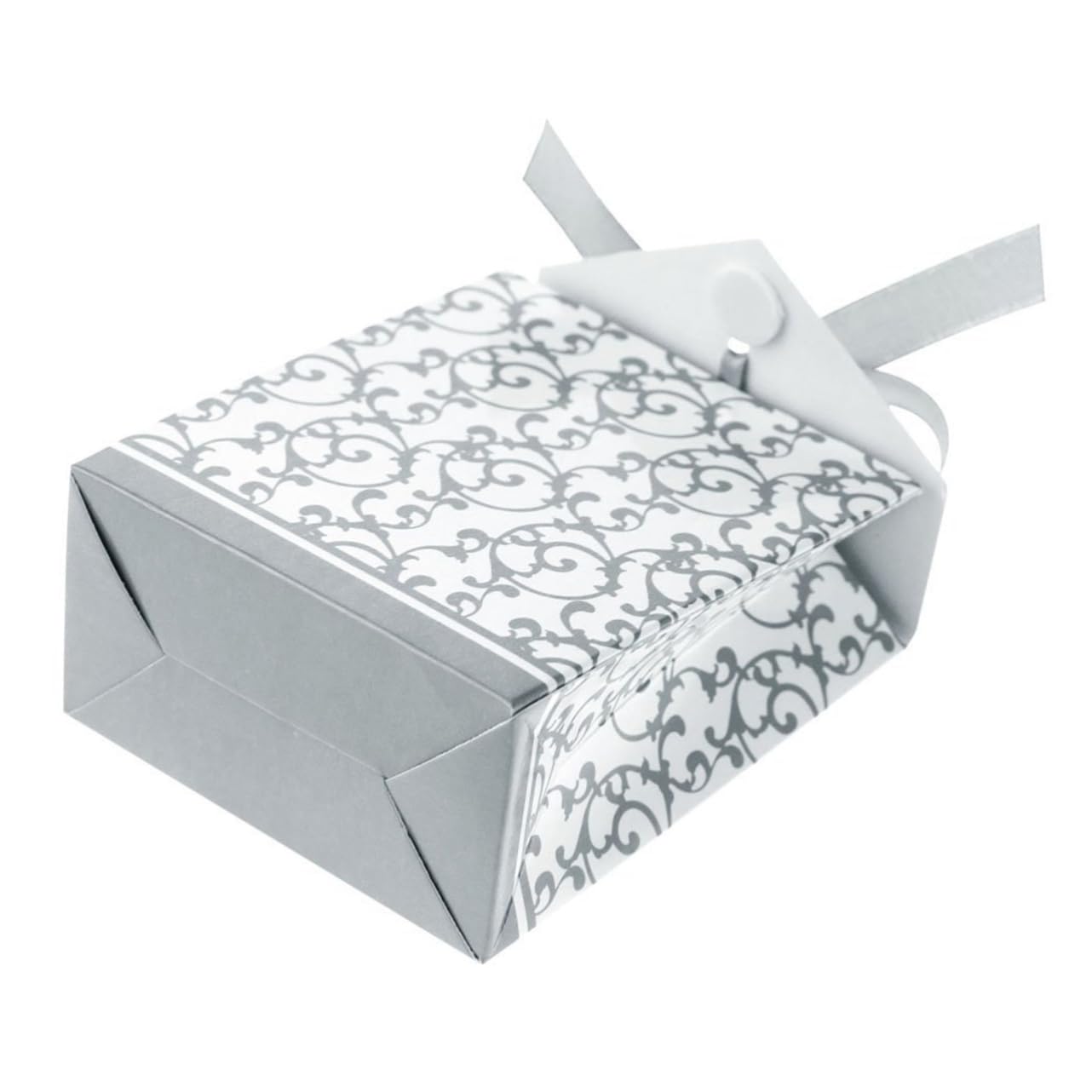 SOLUSTRE 250 Stk Hochzeitsbevorzugungsgeschenk kleine Geschenkboxen Pralinenschachteln für Hochzeiten Geschenkboxen für Hochzeitsbevorzugungen dreidimensional Süßigkeiten Box silberne Jahre