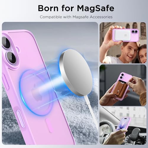 Image of CACOE Magnetic Case for iPhone 17 6.3 inch, Light Purple