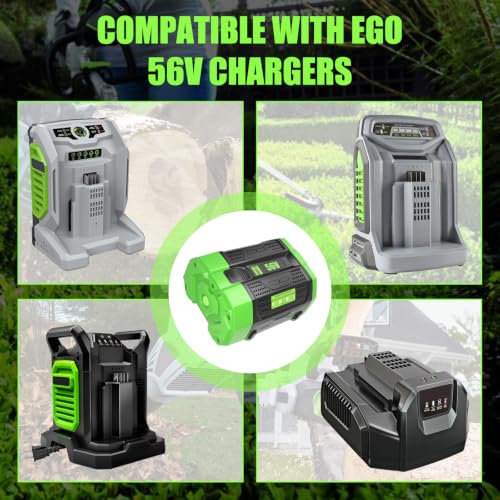 Image of 1Pack 7.5Ah 56Volt Battery Replacement for EGO Battery(Black) | Compatible with EGO 56V BA1400T BA2800T BA4200T BA5600T Battery Cordless Tools