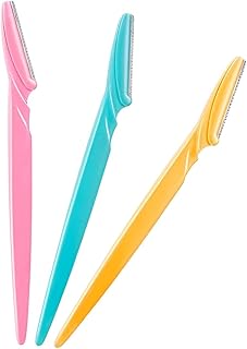 3 قطع من شفرات حلاقة شعر الوجه، ادوات مكياج (الوان متنوعة)