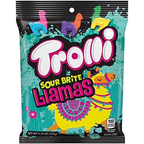 Trolli Gummy Awesome Animal Variety Mix, Pack Of 4-1 Of Each (Sour Brite Llamas, Sour Brite Crawlers, Sour Brite Octopus, Sour Watermelon Sharks) #TOP4