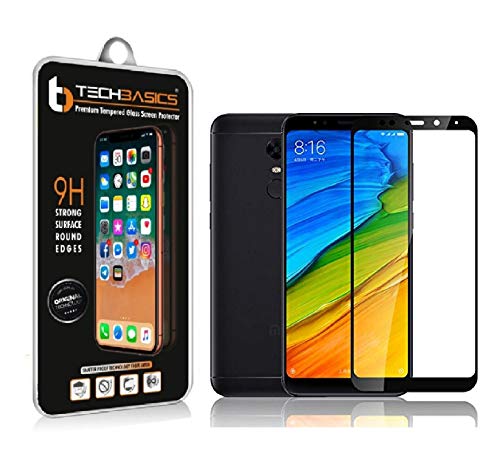 TechBasics TBTG5DMI5BLK 5D Tempered Glass for Redmi 5 (Black) Deal
