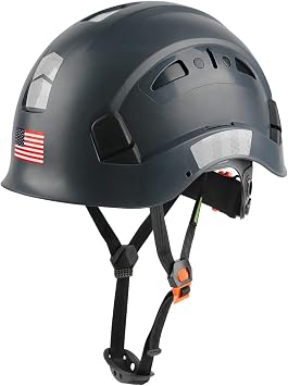 GREEN DEVIL Safety Helmet Hard Hat Adjustable Lightweight Vented ABS Work Helmet 6-Point Suspension ANSI Z89.1 Approved Ideal for Industrial & Construction
